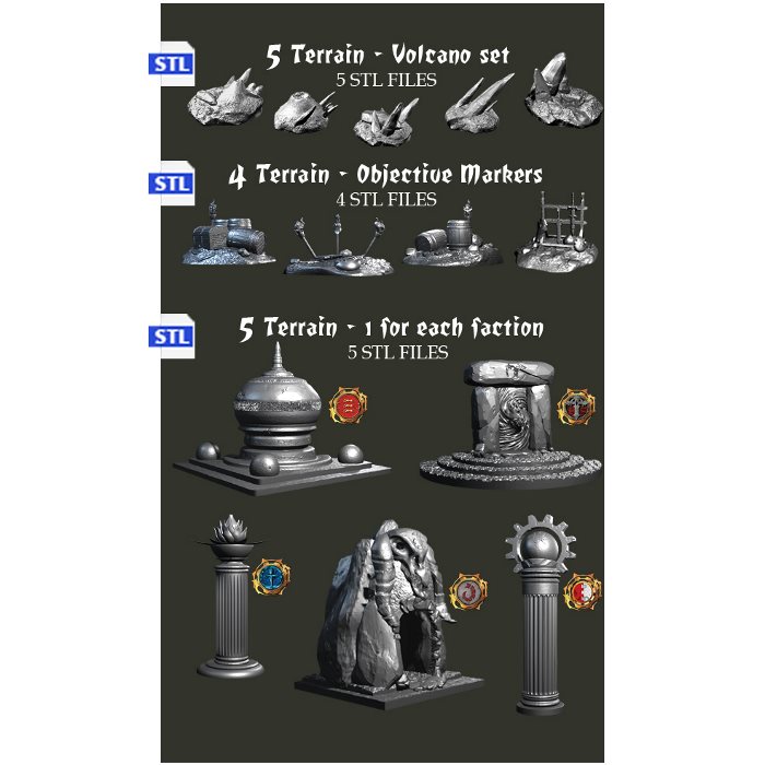 Terrain Set STL Files